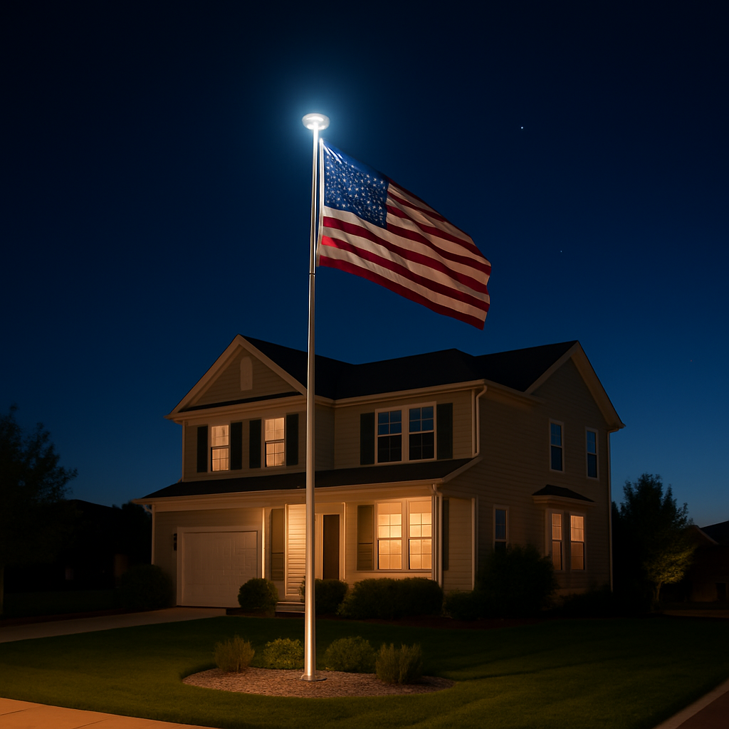 How to Light Your Flagpole Without Electricity